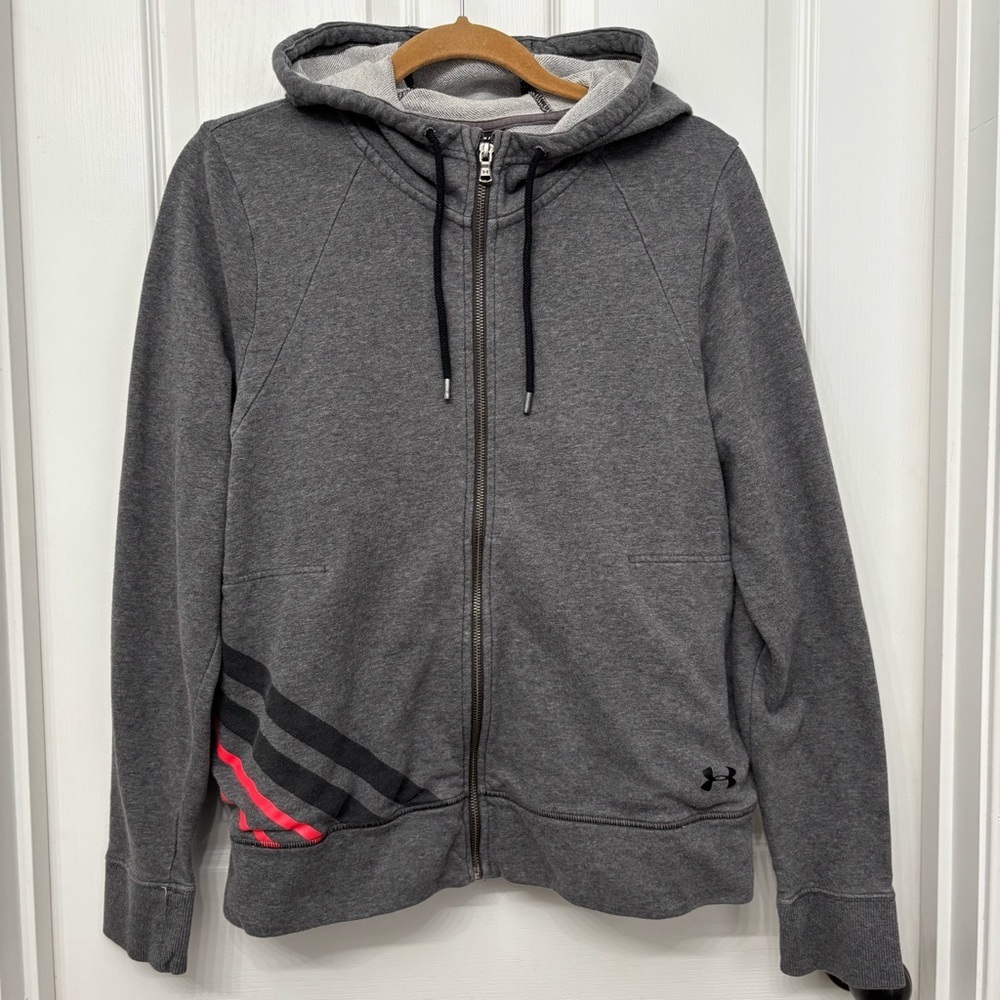 Under Armour Full Zip Hoodie | Men’s XL | Gray Athletic Sweatshirt
